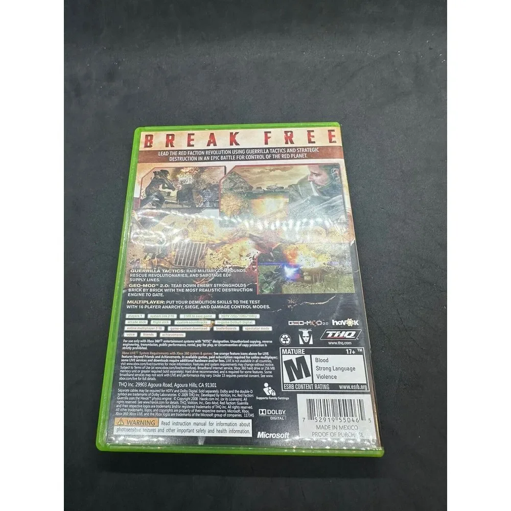 Red Faction Guerrilla Xbox 360 Tested CIB‎